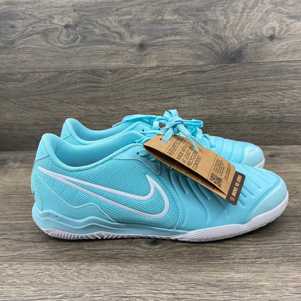 Nike Tiempo Legend 10 Academy IC Mens 9.5 Light Blue Indoor Soccer DV4341-401 - Picture 2 of 10